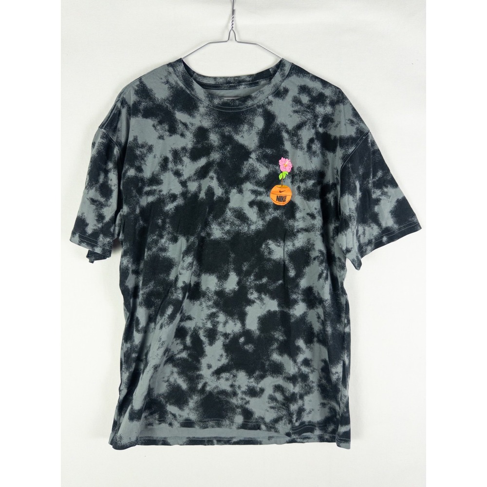 Nike The Nike Tee Basketball Flower Graphic T-Shirt Mens M Gray Tie-Dye Streetwe